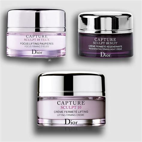 Dior capture sculpt 10 cofanetto 3 creme nuit/fermèt/yeux.